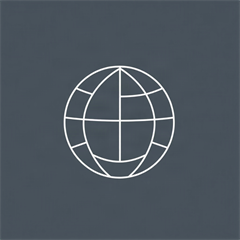 minimalist corporate logo for a global cosmetics brand, white vector